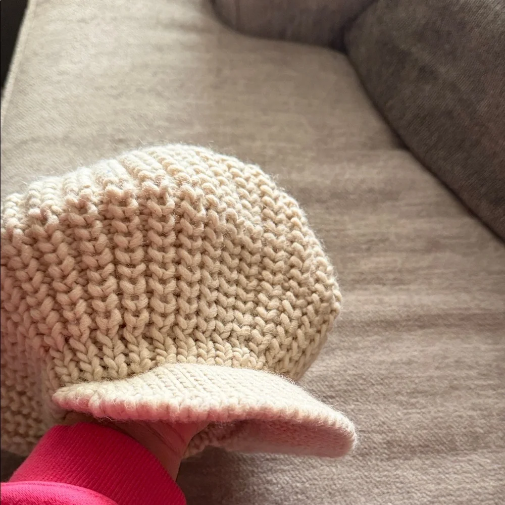 Babo Florence Cozy Knit Kids Cap - Cream